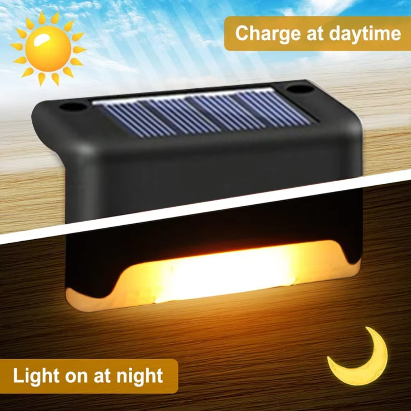 Outdoor Solar Step Lights Warm - огляд і ціна Outdoor Lighting For Steps