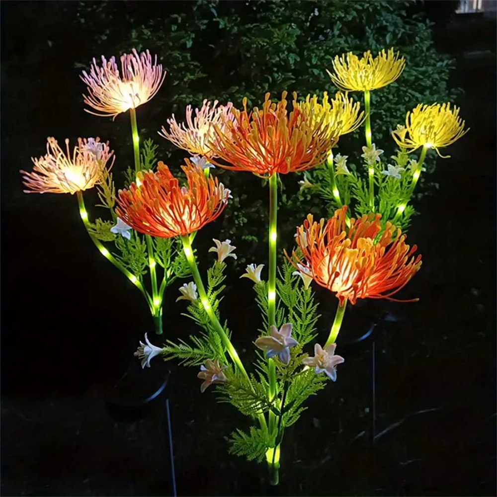Solar Spider Lily Flower Groun - огляд і ціна Outdoor Lighting Yard Stakes