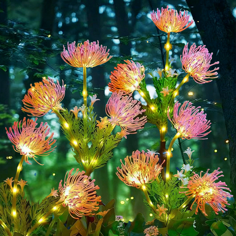 Solar Spider Lily Flower Groun - огляд і ціна Outdoor Lighting Yard Stakes