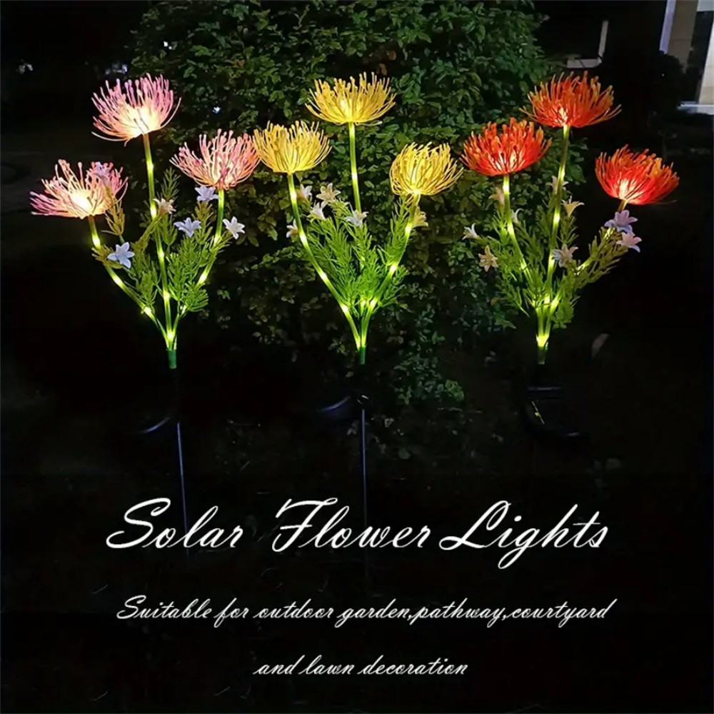 Solar Spider Lily Flower Groun - огляд і ціна Outdoor Lighting Yard Stakes