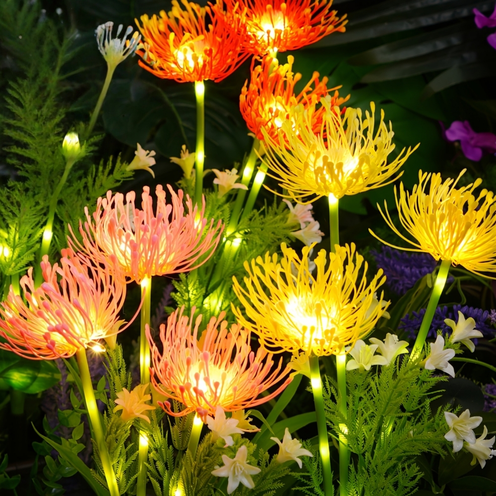 Solar Spider Lily Flower Groun - огляд і ціна Outdoor Lighting Yard Stakes