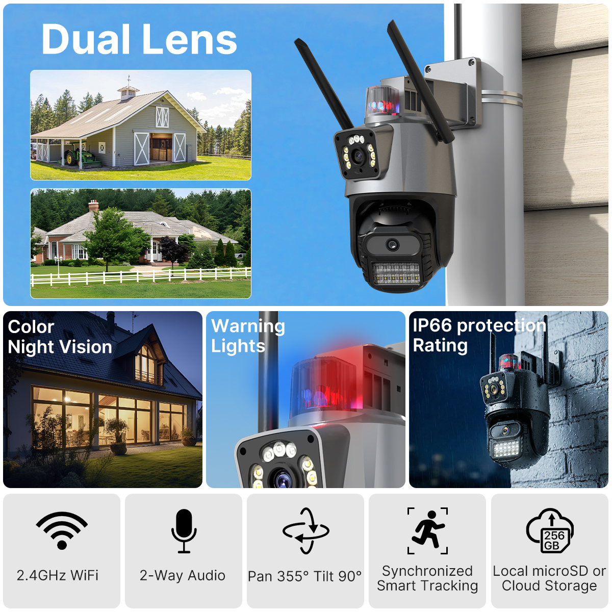 WONSDAR Outdoor Wifi PTZ Camer - огляд і ціна Outdoor Lighting No Electricity