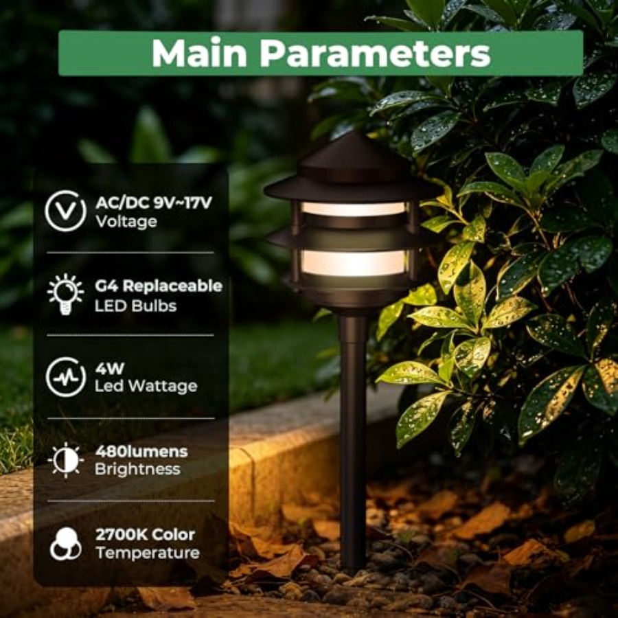 Pagoda Low Voltage Landscape P - огляд і ціна Wired Pathway Light