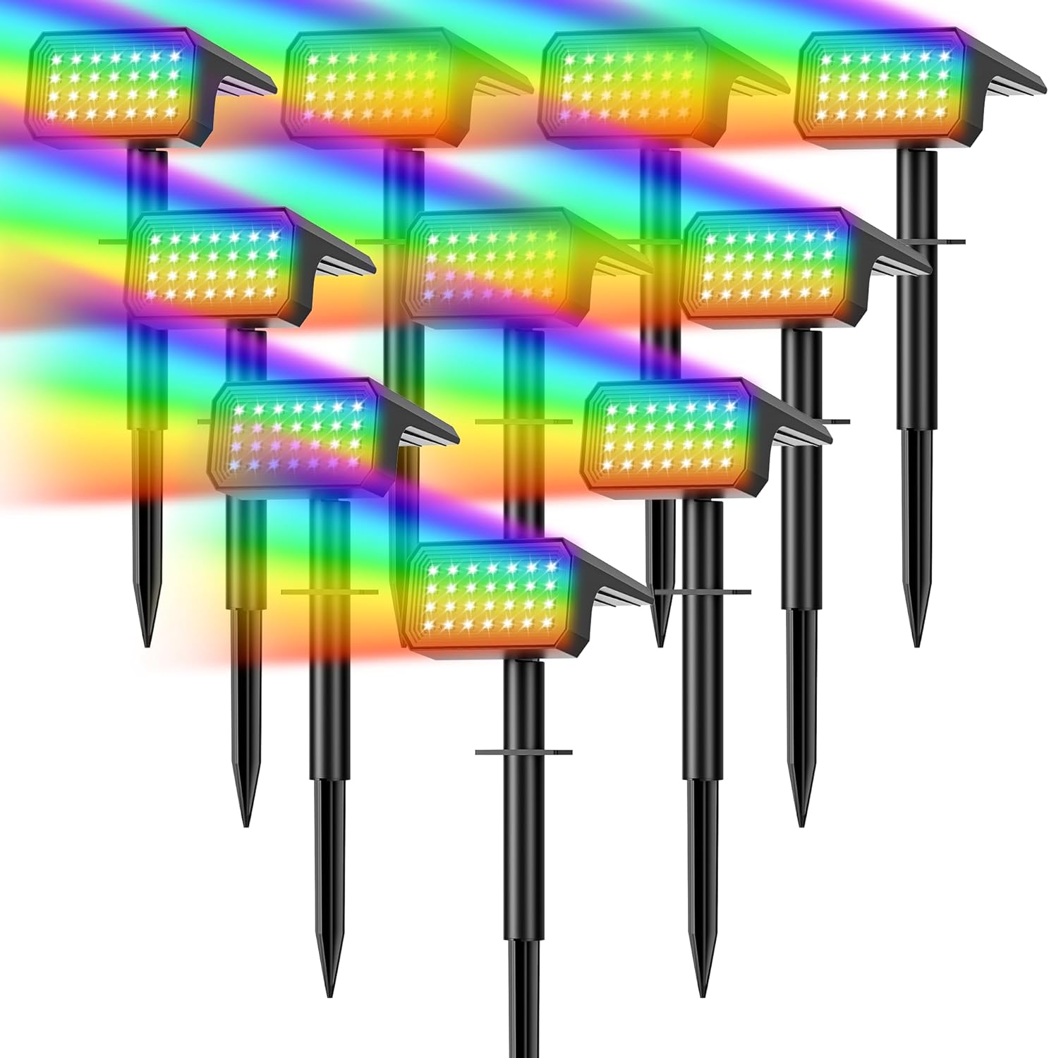 10-Pack Solar Spot Lights, 28  - огляд і ціна Outdoor Lighting Led