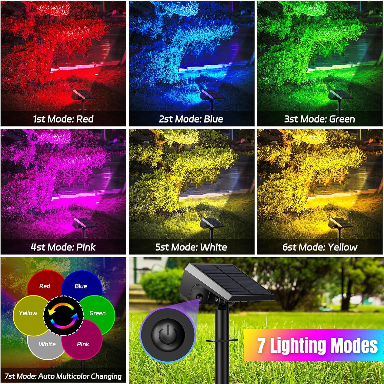 10-Pack Solar Spot Lights, 28  - огляд і ціна Outdoor Lighting Led