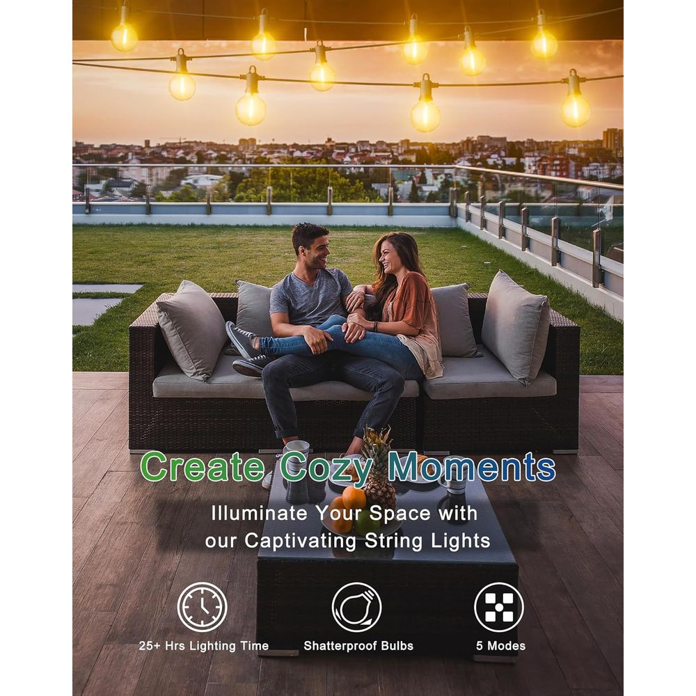 Outdoor Waterproof 50-LED Stri - огляд і ціна String Light Bistro